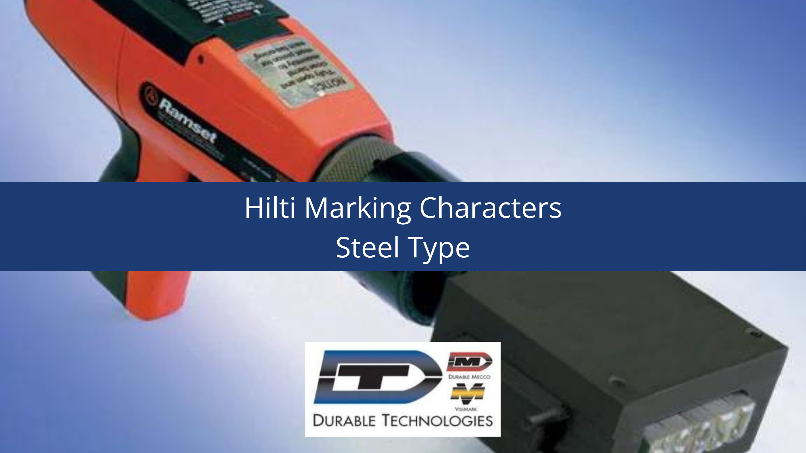 Hilti Marking Characters Steel Type