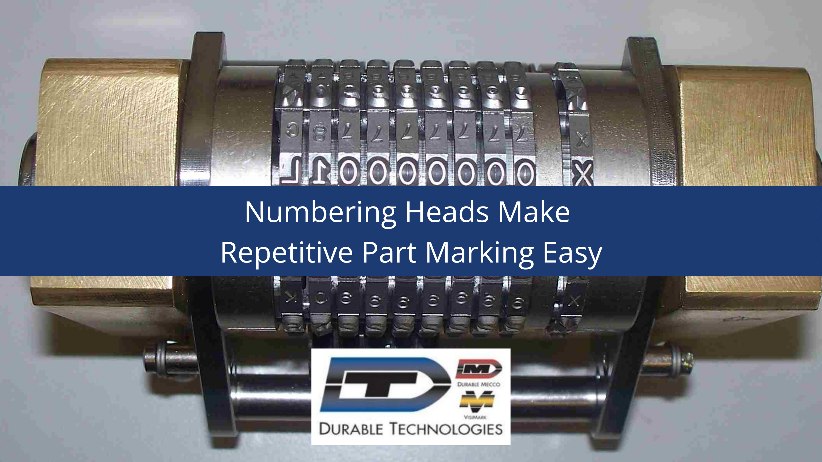 Numbering Heads Make Repetitive Part Marking Easy