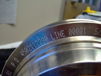 Benchtop Dot Peen Marking Curved Object